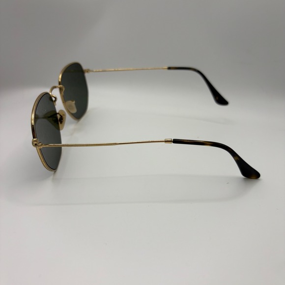Ray-Ban RB3548N Hexagonal Flat Lenses Gold Sunglasses 54-21-145 001 - Picture 3 of 6